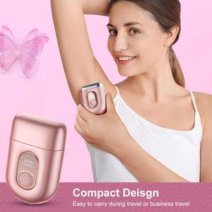 Afeitadora Eléctrica para Mujer con Cuchilla Triple 3D, Recortadora Íntima Húmeda y Seca para Línea del Bikini, Axilas y Piernas - Product Image 3