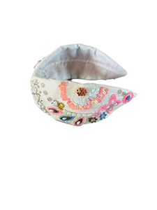 ที่คาดผมลูกปัดสำหรับเด็กผู้หญิงสวมใส่ในชีวิตประจำวันผ้าไหมกำมะหยี่และลูกปัดเครื่องประดับผมสำหรับเด็ก - Product Image 3