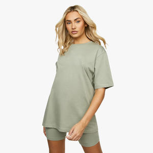 Camiseta 100% de algodón para hombre y mujer, Camiseta holgada de gran tamaño con estampado personalizado, color blanco, alta calidad - Product Image 2