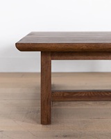 Table basse en bois de bonne qualité finition couleur marron forme rectangulaire pour la maison et les meubles d'hôtel