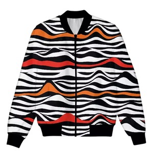 Veste universitaire en satin originale sur mesure du Pakistan, vente en gros, motif imprimé par sublimation, col montant, saison hivernale - Product Image 2