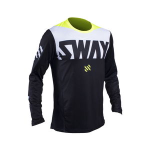 Maillot de motocross à sublimation personnalisé OEM, chemises de course de motocross avec logo personnalisé et séchage rapide en nylon/polyester durable - Product Image 1