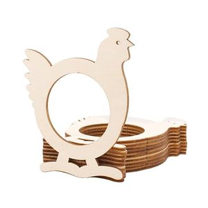 "Servilleteros de pollo de madera para bodas Decoración de mesa impresionante única de alta calidad" - Product Image 4