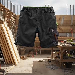 Pantalones Cortos Multiusos Negros/Lima para Hombre, Talla 54 - Product Image 3