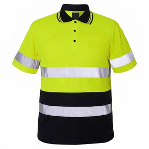 Polo de travail personnalisé OEM unisexe en coton professionnel, respirant, durable, haute visibilité, coupe-vent, vêtements de travail utilitaires - Product Image 1