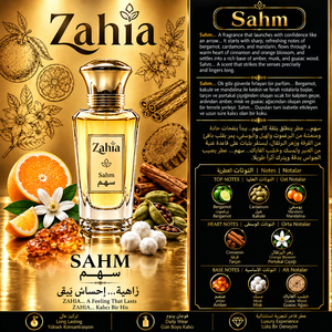 น้ำหอม ZAHIA SAHM Extrait De Parfum 50 มล. สำหรับผู้ชาย กลิ่นหรูหรา ทันสมัย ติดทนนาน กลิ่นไม้หอม เผ็ดร้อน ดอกไม้ ใช้ได้ทุกวัน - Product Image 2