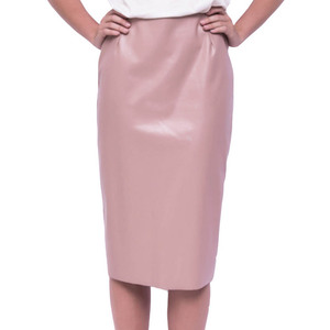 Trending Summer Streetwear Falda de cuero para mujer con cinturón elástico Longitud de la rodilla de alta calidad - Product Image 5