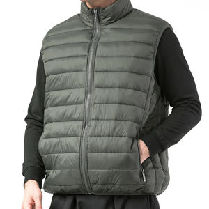 Chaleco Acolchado Informal para Hombre, Cortavientos, de Lona, para Otoño, Transpirable, Ecológico, Hecho de Poliéster de Alta Calidad - Product Image 5