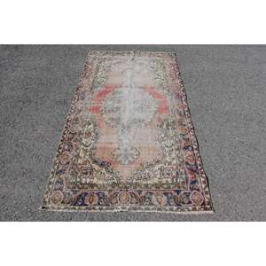 พรมขนแกะสีน้ำเงินสีแดงคลาสสิกสำหรับห้องนั่งเล่นทางเข้า3.6x6.7ฟุตสี่เหลี่ยมผืนผ้าลายปริศนาตัวเลขพรมยางลาเท็กซ์ - Product Image 1