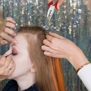 Stainless Steel Micro <b>Bead</b> Hair <b>Extension</b> Plier Tool for Ring Fitting & Opening Salon Use OEM Customizable - Product Image 6