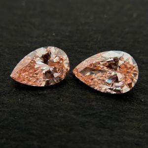 เครื่องประดับทรงหลวมที่ได้รับการรับรองจากลูกแพร์สีลูกแพร์0.47 CT เทียบกับความคมชัดของห้องแล็บที่ปลูกเดี่ยวเพชรที่เป็นมิตรกับสิ่งแวดล้อม Igi & GIA - Product Image 2