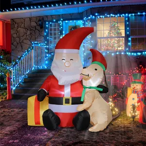 Opblaasbare Kerstversiering Buitentuin Decoratie Opblazen Sneeuwman Santa Claus Boom Kerst Inflatables