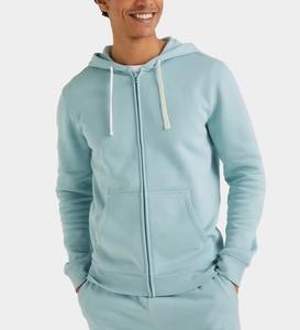 Sudadera con Capucha de Forro Polar Grueso y Transpirable, con Cierre y Logotipo Personalizado Unisex, Impresión en Relieve de Invierno de Alta Calidad, Suministro ODM - Product Image 4