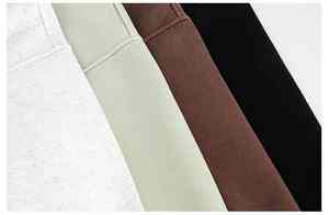 TT venta al por mayor de alta calidad invierno frente largo logotipo personalizado polar comodidad algodón cuello redondo mujeres hombres sudaderas con capucha cuello alto sudadera - Product Image 5