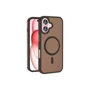 Coque arrière mate antichoc premium HRMN Sio couleur or rose compatible MagSafe pour iPhone 16 Plus, protection de téléphone, neuve en boîte - Product Image 1