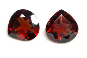 ลูกแพร์โกเมนสีแดงธรรมชาติเจียระไนทรงหลวมขนาดเครื่องประดับที่มีค่าทำอัญมณี - Product Image 4