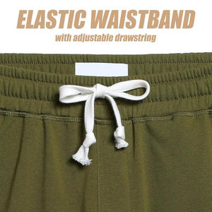 Pantalones cortos de chándal OEM para hombre para verano, ropa deportiva, tela de algodón, bolsillos en la cintura y costuras personalizables - Product Image 4