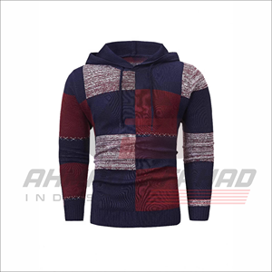 Sudadera con Capucha de Felpa para Hombre, Tejido de Punto Sólido, Suave, Ligeramente Elástica, 100% Algodón, Manga Larga, Estilo Casual Retro Urbano, Invierno, Venta al Por Mayor - Product Image 4