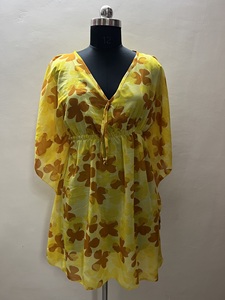 Casual Office Lady Kaftan Top imprimé pour les fêtes quotidiennes d'été sur la plage Reld Comfort Short Daily Wear pour le style formel - Product Image 4