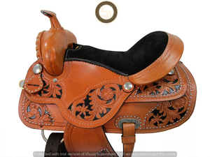 Selle artisanale en cuir véritable léger de qualité supérieure Performance Gear Western Barrel Racing and Horse Shows - Product Image 5