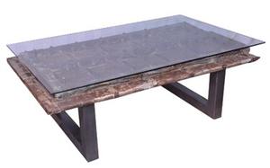 Mesa de centro de puerta de hueso de estilo moderno con tapa de vidrio de altura ajustable y características de almacenamiento decorativas muebles para el hogar - Product Image 3