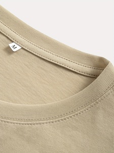 Personalizado Beige 100% algodón de secado rápido transpirable suave bolsillo OEM hombres de manga corta Casual camiseta personalizada estilo étnico camiseta - Product Image 5