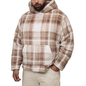 Recién llegado, ropa de calle, sudaderas con capucha de lana estampadas de alta calidad, venta al por mayor, sudaderas con capucha de lana polar con bolsillos de canguro - Product Image 1