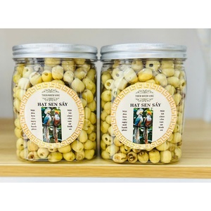 Aperitivo de semillas de loto de Vietnam listo para comer dulce y crujiente 100% semillas de loto secas crujientes naturales tarro de embalaje 6oz - Product Image 1