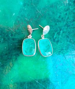 925 plata esterlina Paraiba turmalina pendiente hecho a mano hermoso pendiente de mujer. - Product Image 2