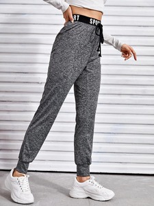 Nouveau gros haute qualité femmes coton polaire Joggers pantalon pantalon décontracté sport piste pantalons de survêtement 2024 - Product Image 2