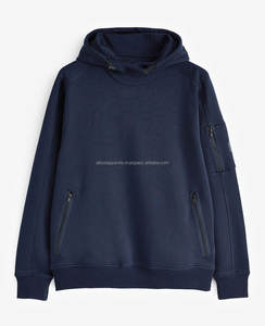 Alta calidad 500 GSM algodón grueso en blanco liso peso pesado sudaderas con capucha de gran tamaño cadena Unisex logotipo personalizado transpirable hombres sudaderas con capucha - Product Image 1