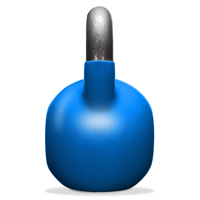 Kettlebells solides en fonte enduites de caoutchouc pour l'entraînement de musculation de 5 à 50 lb en gros du fabricant