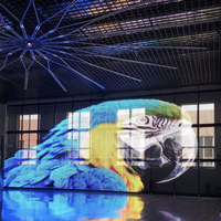 Écran de film LED transparent étanche extérieur haute luminosité 500x125mm pour la publicité sur panneau d'affichage, panneau flexible personnalisable