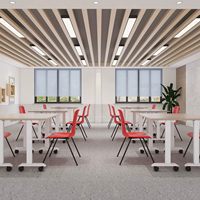 Table de formation professionnelle moderne OMNI à plateau rabattable avec panneau de modestie et roulettes – Mobilier de bureau pliable et réglable