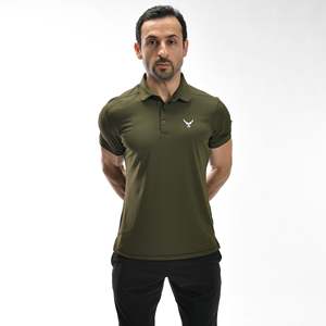 Camisa de Polo a Rayas para Hombre, Talla 6XL, Tejido Waffle, Estampado Bordado, Manga Corta - Product Image 4
