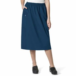 Jupes de travail pour femmes en coton respirant de haute qualité, coupe droite, personnalisables, vente en gros OEM - Product Image 6