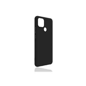 Coque de protection en silicone noir Netzy pour Realme C25 compatible avec la reliure SAFA, motif marbre A12 A10 A74 C11 C15 C21 - Product Image 1