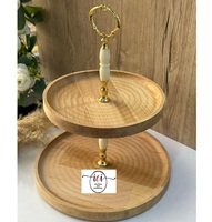 Aanpasbare rechthoekige decoratieve taartplateau, milieuvriendelijke houten schaal voor thuis, restaurant, hotel, bruiloft, klassieke nieuwste kleur