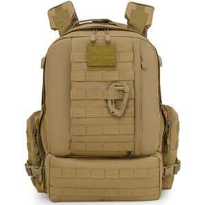 Zaino Viking Patrol Pack 60 Litri - <span class=keywords><strong>Coyote</strong></span> con schienale imbottito e attacchi in rete MOLLE, zaino mimetico personalizzato - Product Image 3