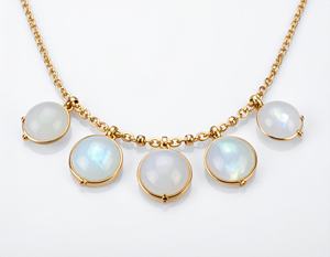 Bisel de Plata de Ley 925 para mujer, joyería chapada en oro de 18 quilates, collar con colgante de pera - Product Image 2