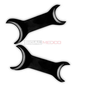 Ouvre-bouche dentaire autoclavable enduit noir écarteur de joue de lèvre en acier inoxydable Double face Instruments médicaux postérieurs - Product Image 3