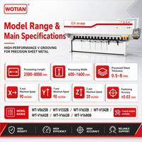 Machine à rainurer verticale CNC automatique WOTIAN pour roulements d'engrenages, 380V triphasé 5.6KW, pour rainurage en V de précision de tôles