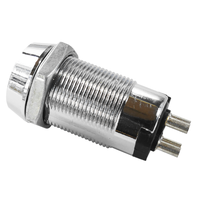 Serrure à clé en alliage de zinc ABA, modèle 101381, haute sécurité pour serveurs informatiques, avec clé plate, 2 clés, finition chromée, entraxe 38 mm