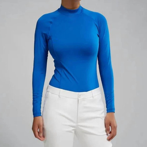 เสื้อแขนยาวฐานชั้นเข้ารูปสำหรับผู้หญิงระบายอากาศความชื้นแห้งเร็วปรับแต่ง OEM ODM - Product Image 4