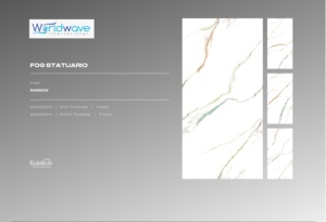 กระเบื้องขอบฟ้าสีทองใช้ปูกระเบื้องผนังและพื้นหรูหราโดดเด่นด้วยการเน้นเส้นเลือดทองเงาสูงหรูหราขนาด1200มม. ถึง600มม. - Product Image 4