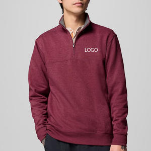 Sweat-shirt pour homme à manches longues, service OEM de haute qualité, prix de gros pour les commandes en gros, col montant, respirant et confortable - Product Image 1