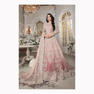 Tela de césped pakistaní de algodón 100% para vestidos de novia de alta calidad para mujeres y compras en línea de Salwar Kameez de trajes Desi - Product Image 5