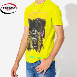Terzo Sports New Desgin Camiseta Hombre Mujer camiseta personalizada en la foto estampado manga corta verano 100% algodón camisas hombres - Product Image 4