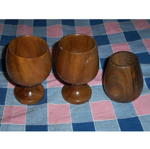 Design élégant Classe de cocktail en bois Artisanat Prix le plus bas Vente à chaud Verre à vin en bois fait main écologique - Product Image 5