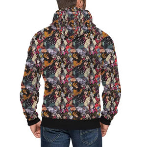 Pull à capuche de basketball en coton 100% pour l'hiver, avec impression par décharge et logo personnalisé, vente en gros Pakistan, OEM, ensemble de survêtement - Product Image 2